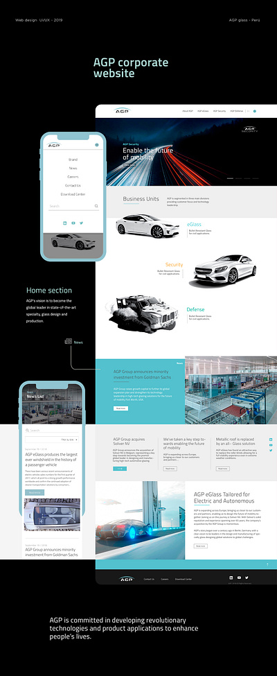 AGP Smart glass Website animation branding desiginspiration design flat interaction design minimal timeline ui web website