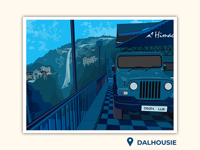 Vector Art - Himachal India animation blue car design design art green illustration india indian jeep minimal mountain outdoor photoshop tourism ui ux vector wander wheels