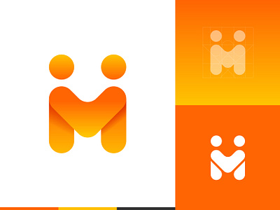 XIAOMI AD Logotype Exploration 3 branding cooperation logo logotype m people icons people logo teamwork