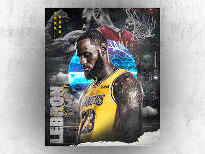 Lebron James - The KING - Lakers NBA art basketball basketball player lakers lebron lebronjames poster sport the king