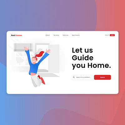 Real Estate Website UI app behance design download free fresh icon photoshop ui ux web website xd xd design xd ui kit xddailychallenge