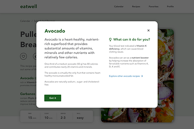 AI-powered recipe suggestion service: ingredient summary design recipe recipe app ui web