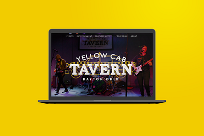 Yellow Cab Tavern - Home Page (Navigation) branding dayton design entertainment homepage logo music navigation navigation bar ohio photography photoshop restaurant tavern ui ux web webdesign website