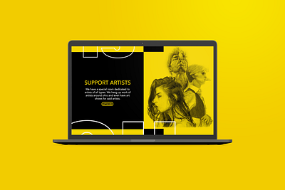 Yellow Cab Tavern - Homepage (Support Artists) branding button dayton design desktop homepage illustration music navigation ohio photography photoshop tavern typography web web design webdesign website