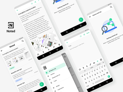 Note App android app design uidesign