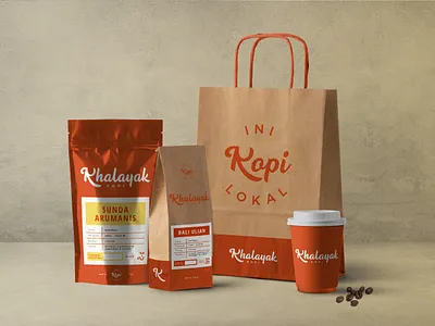 Khalayak Kopi - Brand Identity badge brand brand identity brand strategy branding coffee label lettering logo packaging type typography wordmark