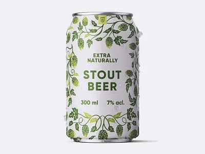 Beer Can Design Naturally Beer beer beer can beer label brewery can creative creativity design designer label label design minimal modern typography