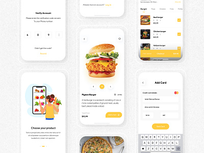 Food Delivery Mobile Application - ( Free) app apple design food food and drink food app food app ui food apps food delivery food delivery app food delivery mobile application free freebie istiakui minimal mobile app ui ux