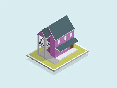 isometric Design - my mom house design house illustration isometric isometric design isometric illustration vector