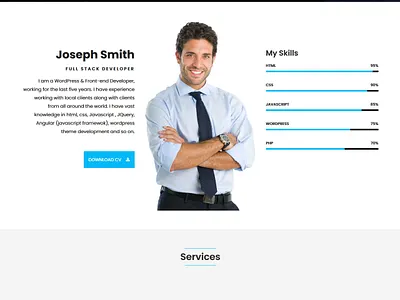 Joseph - Personal Portfolio HTML Template bootstrap clean creative css3 cv freelancer html5 minimal modern nice portfolio responsive