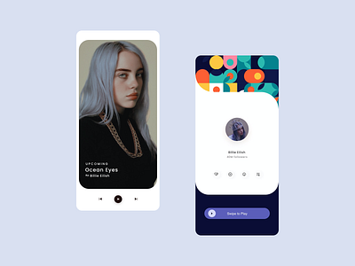 Music App 🎶 clean minimal music music app ui