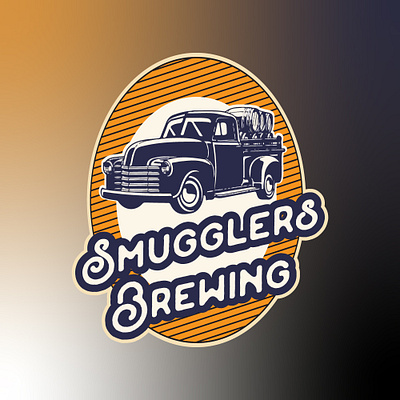 Smugglers Brewing beer beer branding beer can beer label branding dribbble logo logo design smuggler vintage