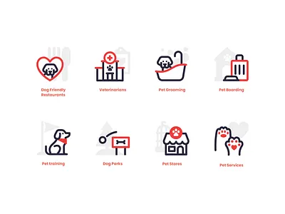 Dog Days dog icon illustration pet vector