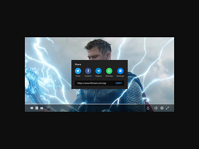 Social Share. Daily ui 010 dailyui010 design film marvel minimal share socialshare ui uidesign ux web webdesign webdesigner website