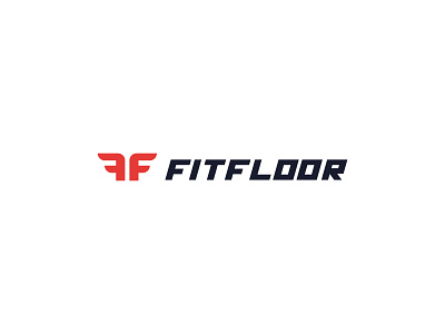 FitFloor Logo Concept branding clean concept design flat logo minimal vector