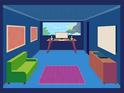 Dream Room 02 design illustration motion design school vector