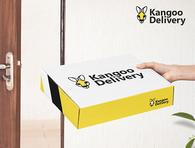 Kangoo Delivery art branding concept design kangoo logo vector