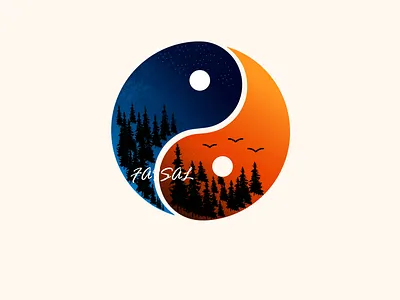 yin und yang ART ILLUSTRATION CONCEPT amazing art artist brand branding concept design illustraion illustration art logo minimal vector vector art yin yang