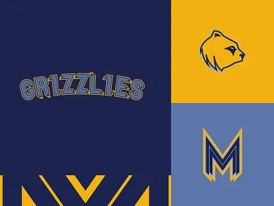 Memphis Grizzlies - Alternate Wordmarks & Icon basketball branding design grizzlies icon logo memphis nba sports