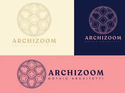 Archizoom - Line Art logo gothic architecture illustrator line art line art logo logo logo design minimalist logo