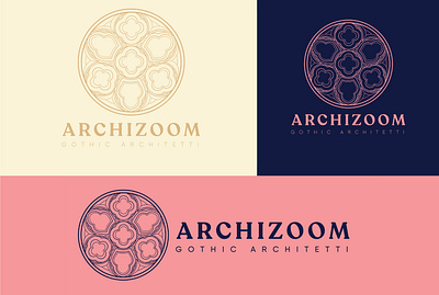 Archizoom - Line Art logo gothic architecture illustrator line art line art logo logo logo design minimalist logo