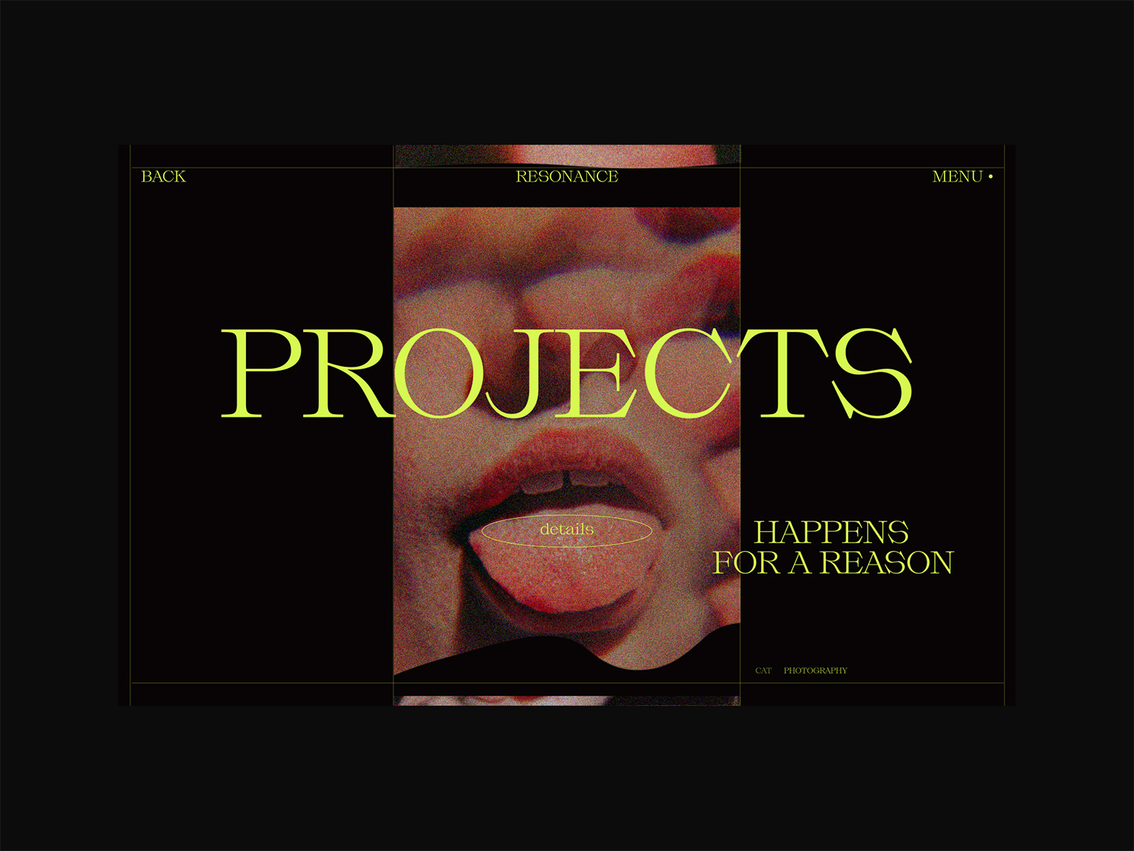 Resonance exploration animation anim animation codrops deformation design folio grid interaction interface menu minimal motion graphics portfolio typography ui ux video webdesign website