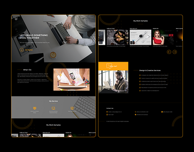 Portfolio Web Page Design art branding design minimal mockup mockup design ui ux web website