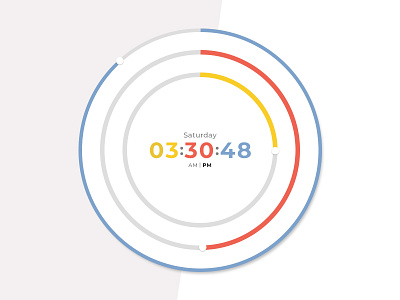 UI Challenge Day 072 - Clock clock minimal design ui ui challenge ui design