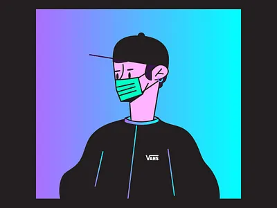 Newnormal designer illustration mexico newnormal style vans wacom