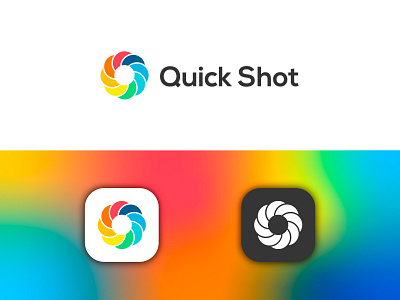 Quick Shot Logo - Daily Logo #40 adobe illustrator app branding dailylogochallenge design flat icon logo logo design photography photography app