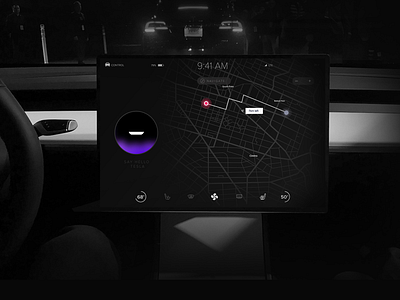 Tesla 3 Concept design tesla ui ux