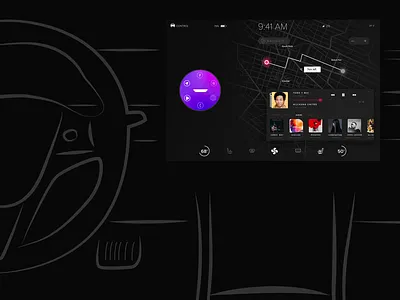 Tesla Concept Art design tesla ui ux voice assistant