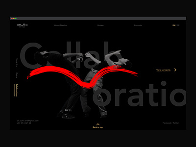 Namiko Portfolio dancing design ui ux