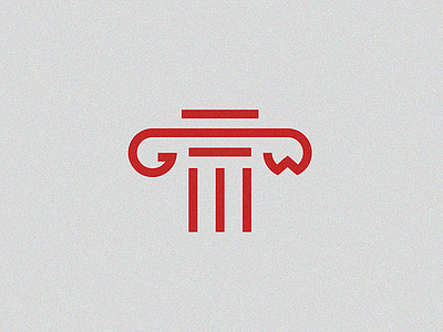 GW + Greek column column greek gw lettter monogram motion graphics wg
