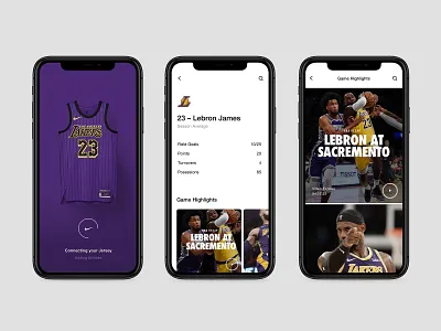 NikeConnect app digital nba nike nikeconnect product design ui ux
