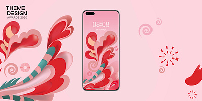 Huawei Wallpaper Design Concept colours design design art designers digital huawei illustration mobile art pin wallpaper