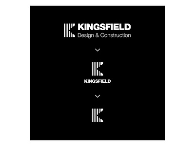 Kingsfield branding design identity logo monogram