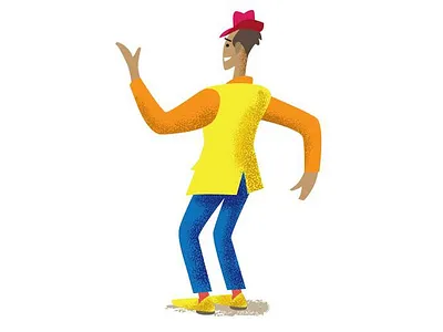 Flat design international curriculum character design illustration