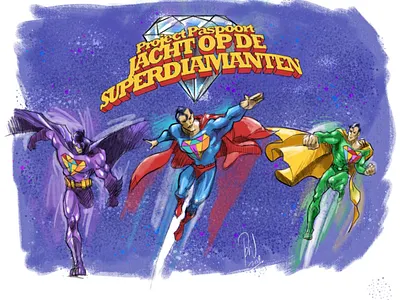 Super heroes - school curriculum visual illustration