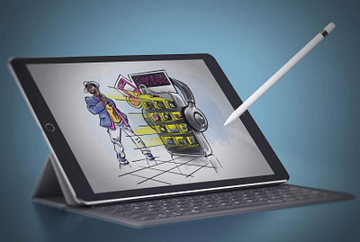 tMobile instore visual illustration
