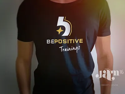 Be Positive tee branding logo design