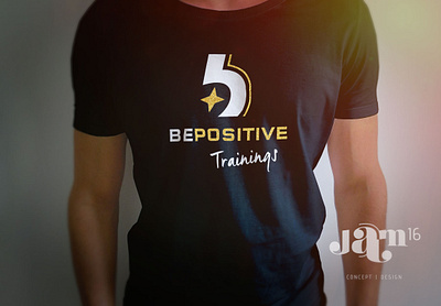 Be Positive tee branding logo design
