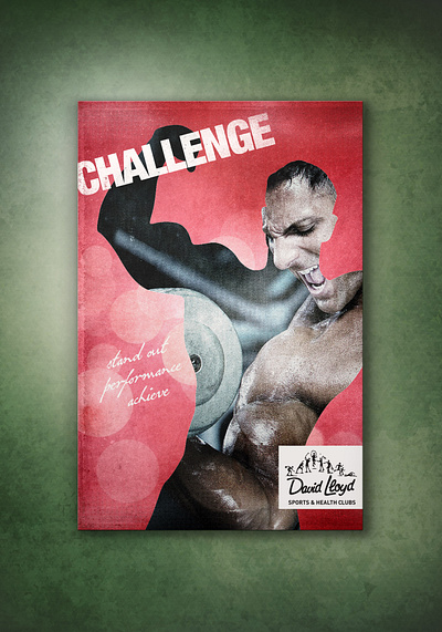 David Lloyd fitness canvas design branding graphic design print design