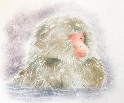 Snowmonkey in HotSpring