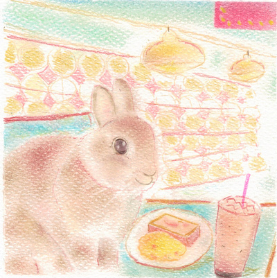 Rabbit at Cafe (Cha Chaan Teng)