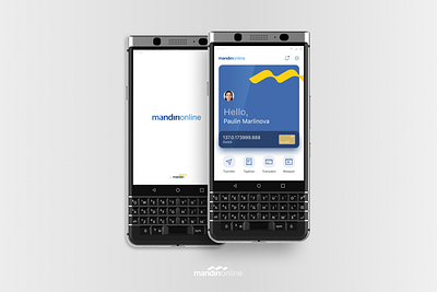 MANDIRI Online App - Nightly Practice bank dashboard design experience home interface landing mandiri mandirionline money payment refine revamp splashscreen startscreen study case