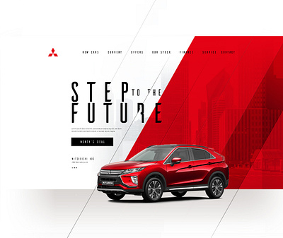 Mitsubishi Local Dealership Website | Proposal Project car cars mitsubishi modern design red ui ui design user interaction userinterface ux ui website concept website design websites