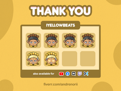 Custom Emotes Commission art cartoon chibi drawing