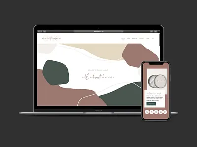 One with Colour (Branding) brand brand design branding cosmetic cosmetics design earth tones graphic design hair salon icon identity illustration illustrator logo minimal print design typography vector web design