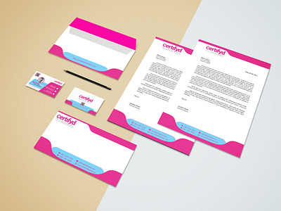 Certifyd Business Branding Samples brand identity business card design letterhead